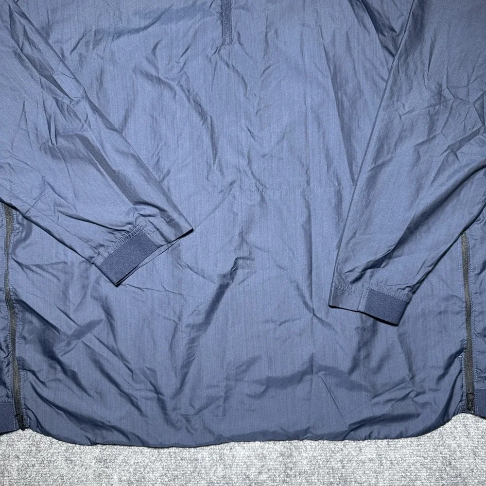 Nike Ole Miss Rebels Windbreaker Men Size XXL Navy Quarter Zip Old Logo 2XL